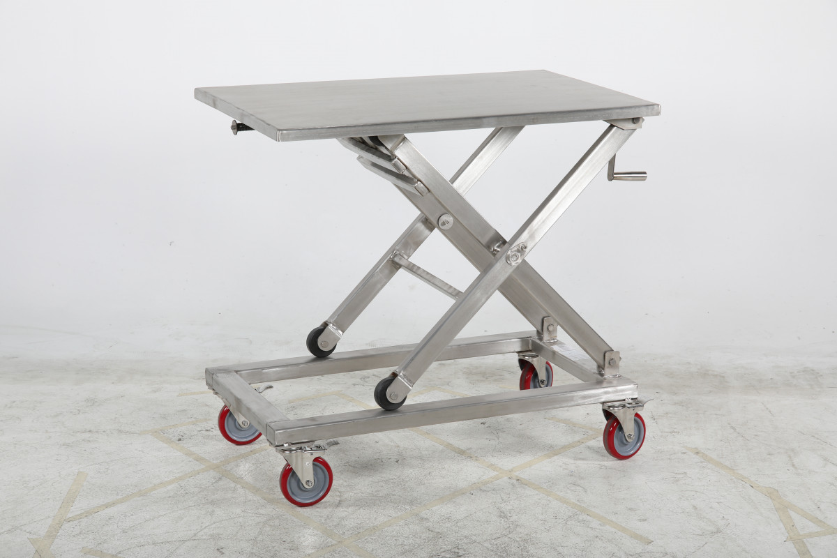 Manuellt Lyftbord Rostfritt, 300kg, 950x600mm