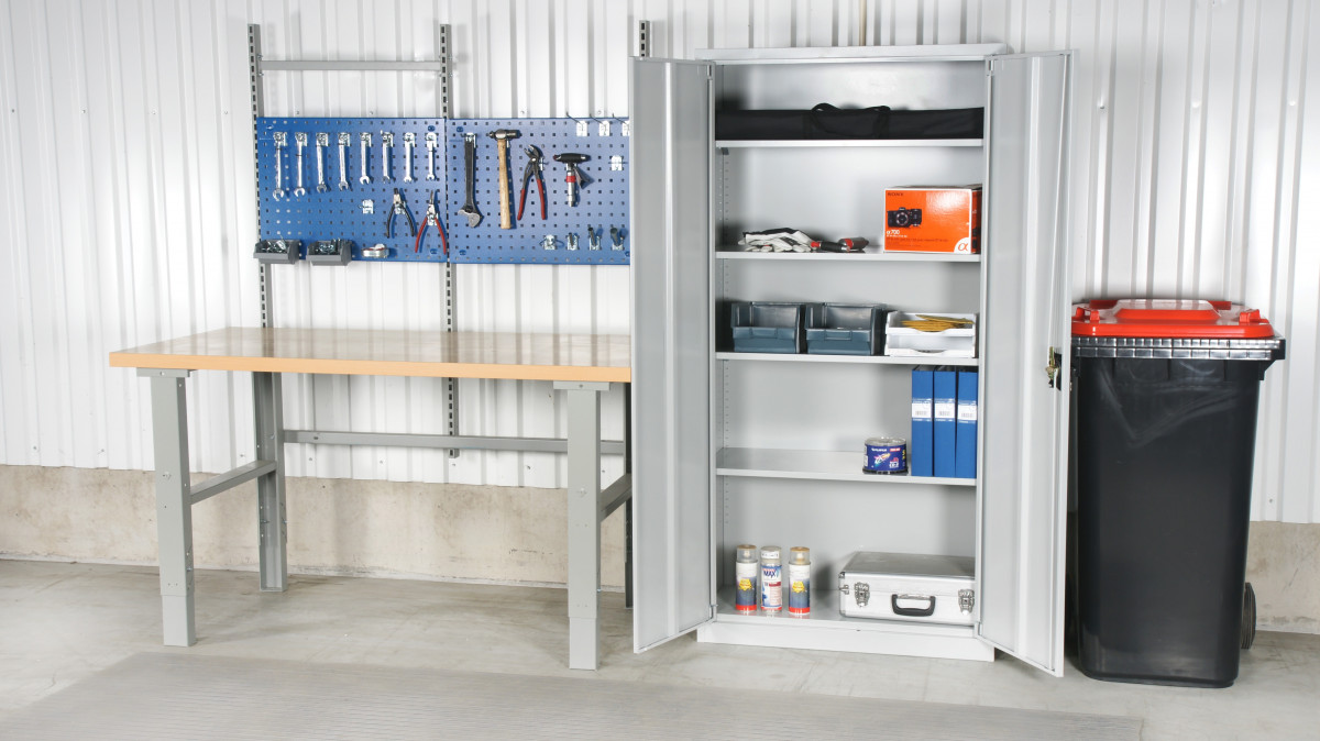 Förvaringskåp 2000x1000x500mm, grått