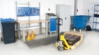 Pallyftare med våg, 2000kg, 542x1150mm, laddningsbart batteri, laddare inkluderad
