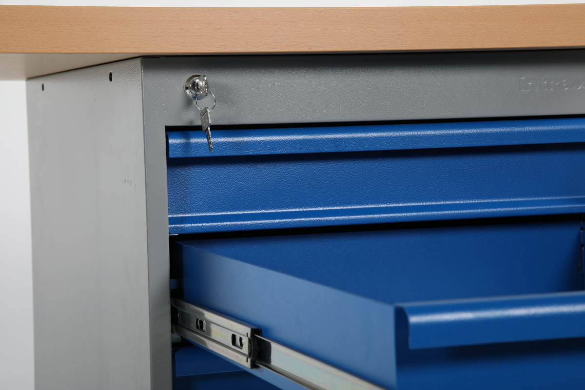 Bord med hurts 6 lådor, 1600mm, Board