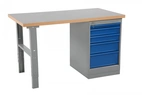 Bord med hurts 5 lådor, 1600mm, Vinyl