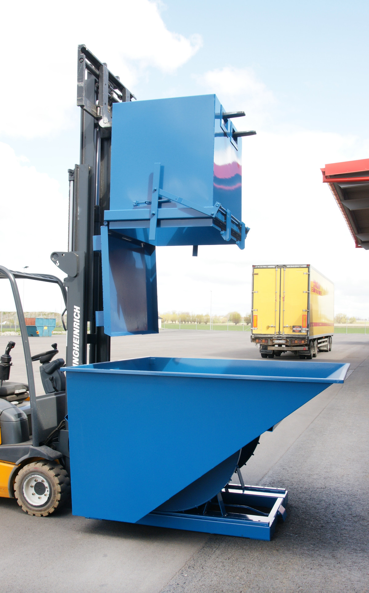 Bottentömmande container 1000 L