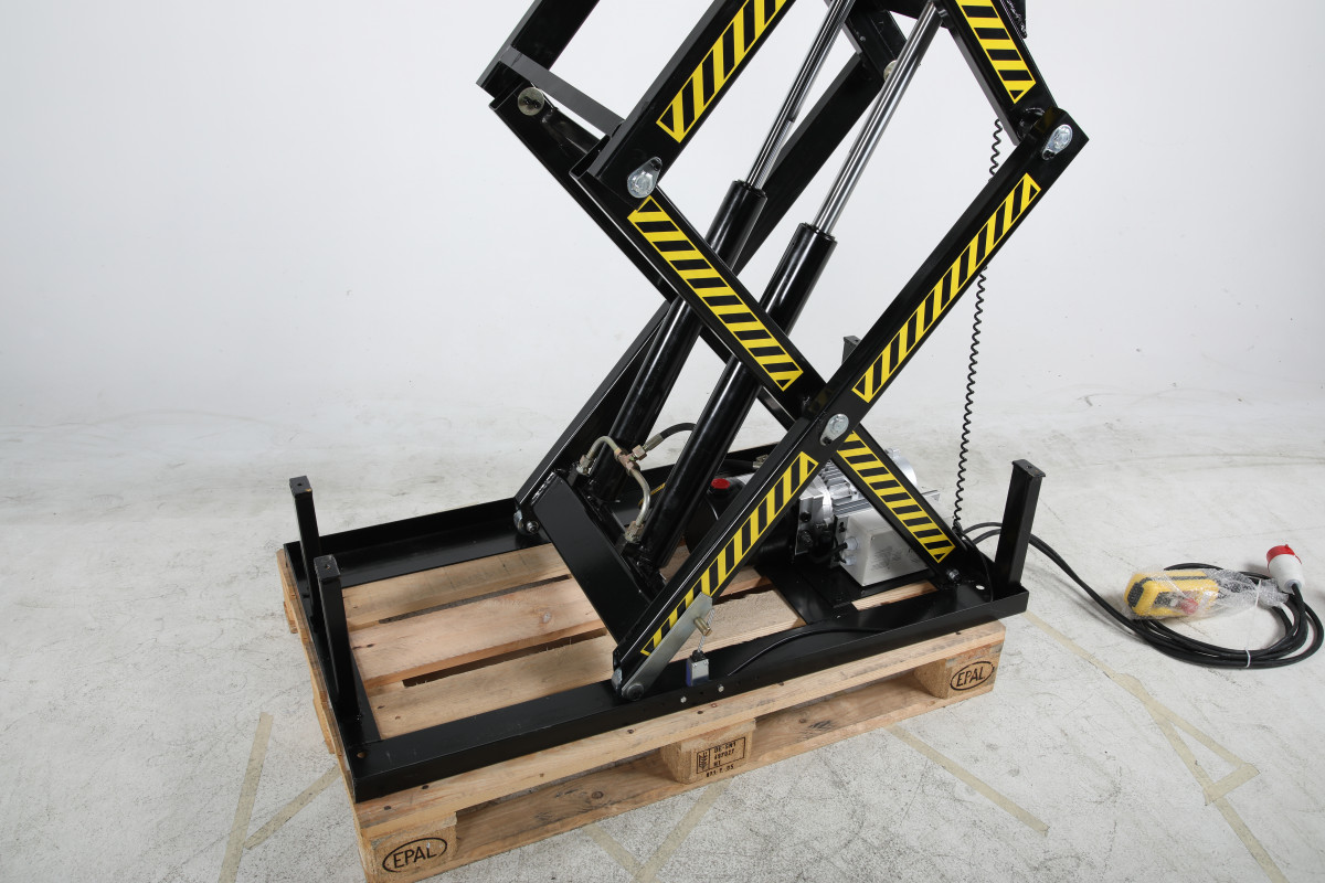 Lyftbord dubbelsax 1000kg, 820x1300mm