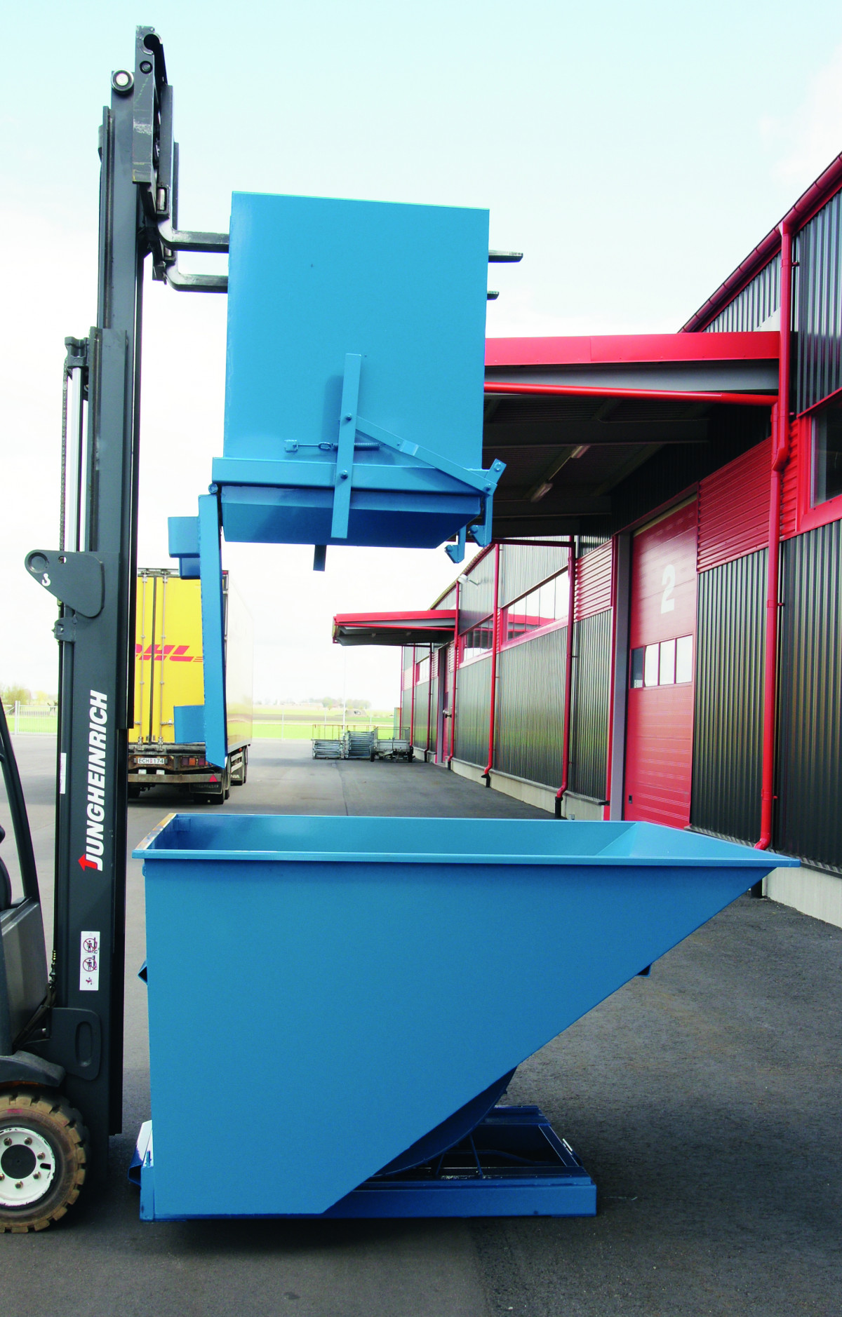 Bottentömmande container 1800 L