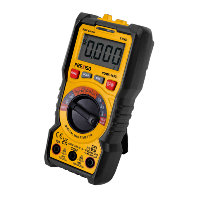 Digital multimeter PDMX-113C med temperaturmätare