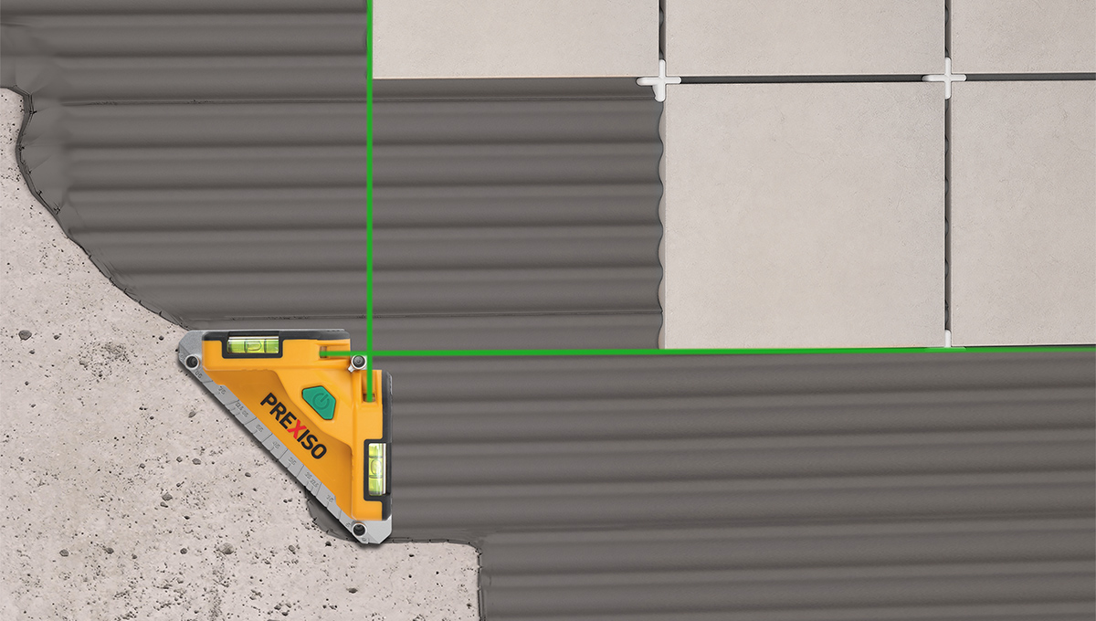 Vinkellaser PTL10G 20m, grön laser