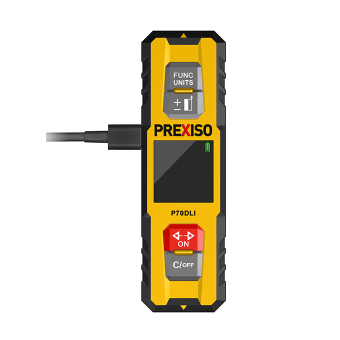 Avståndsmätare P100DLI med dubbel längd mätning 50m x 2, volym och m2 yta