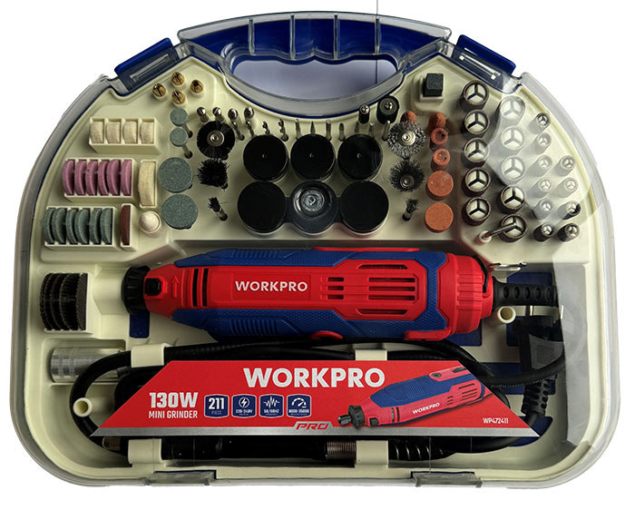 Multiverktyg / Slipmaskin 230V med tillbehör 211-delar