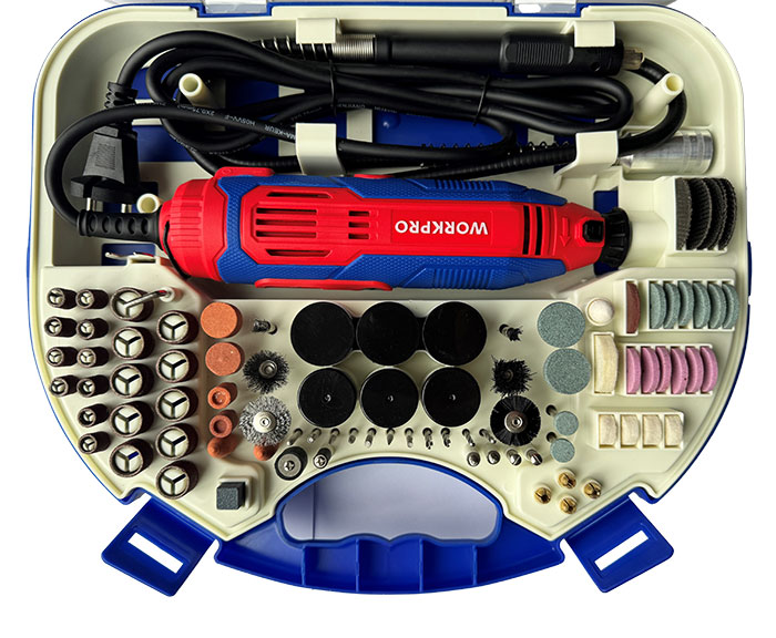 Multiverktyg / Slipmaskin 230V med tillbehör 211-delar