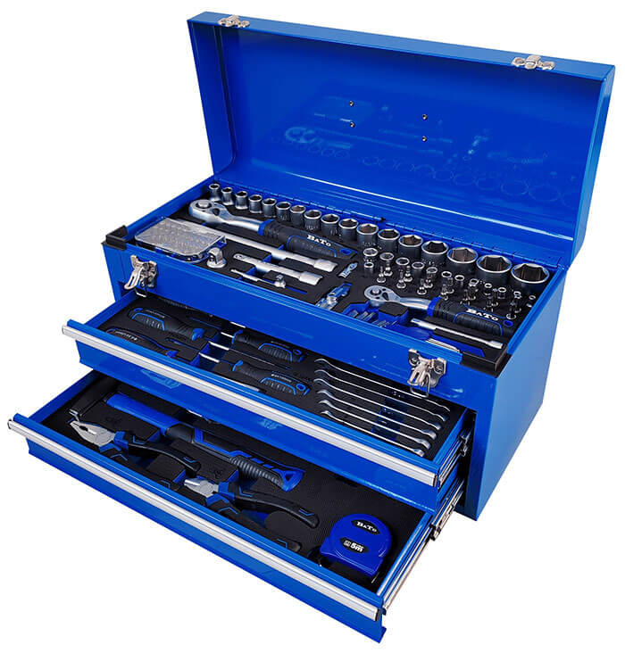 Verktygssats med 2 lådor 120-delar verktyg
