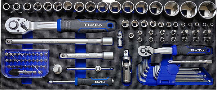 Verktygssats med 2 lådor 120-delar verktyg