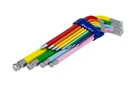 Sexkantnyckelsats XXL 2,0-19mm 13-delar m. kula, färgad