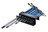 Sexkantnyckelsats extra lång med skjutbara T-grepp 2-10mm 8-delar