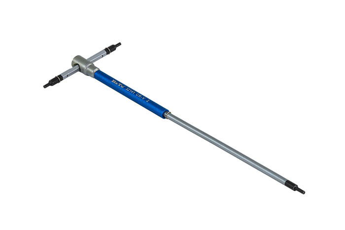 Sexkantnyckel extra lång med skjutbart T-grepp