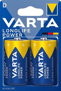 Batteri Longlife Power D LR20, 2 pack i blister