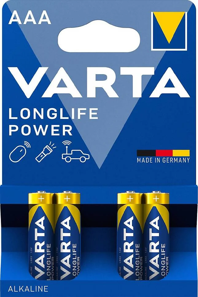 Batteri Longlife Power AAA LR03, 4 pack i blister