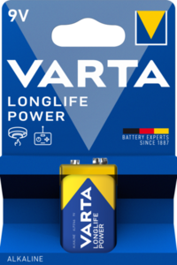 Batteri 6LR61 9V, Longlife Power, Blister 1st