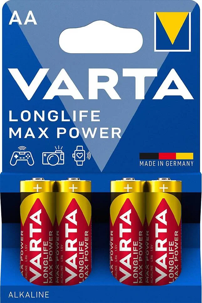 Batteri Longlife Max Power AA LR06 1,5V, 4 pack blister