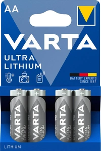 Batteri AA/LR06 1,5V Ultra Litium, Blister 4st