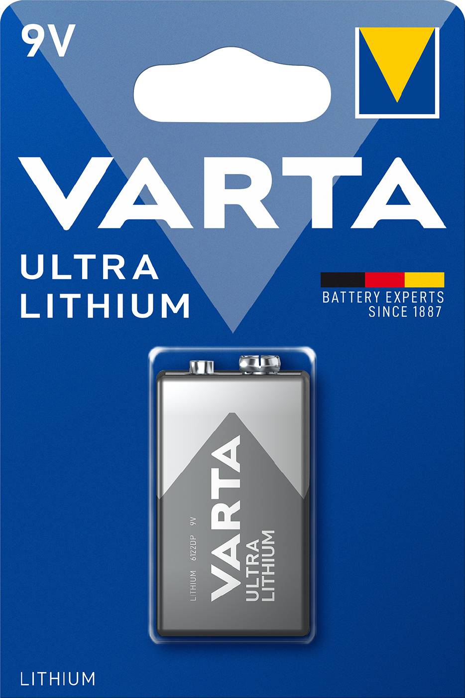 Batteri 6L/R61 9V Ultra Litium, Blister 1st