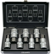 Bitshylssats 1/2" Insex Tum 5/16-3/4" 7-delar