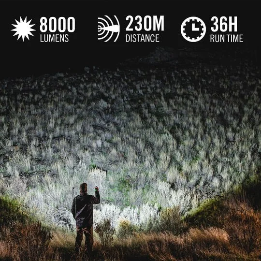 Stavlampa COAST XP40R - 8000 lm / Laddbar