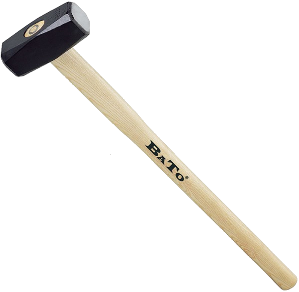 Slägga med hickoryskaft