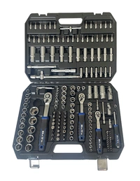 Hylsnyckelsats 1/4"+3/8"+1/2" 171-delar