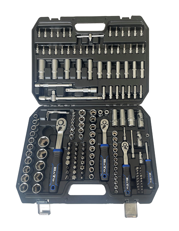 Hylsnyckelsats 1/4"+3/8"+1/2" 171-delar