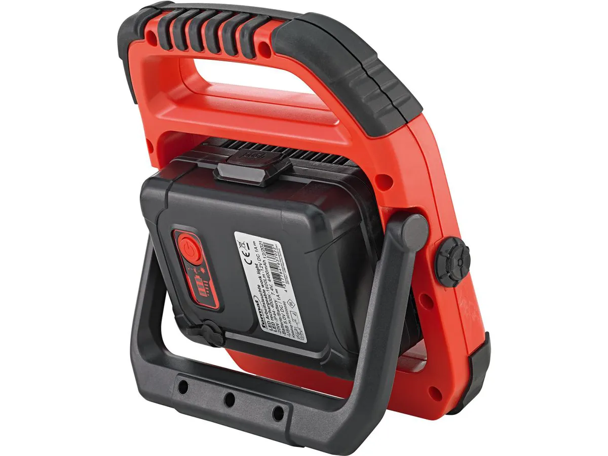 Arbetslampa LED 20W 1600lm, uppladdningsbar, magnet IP44