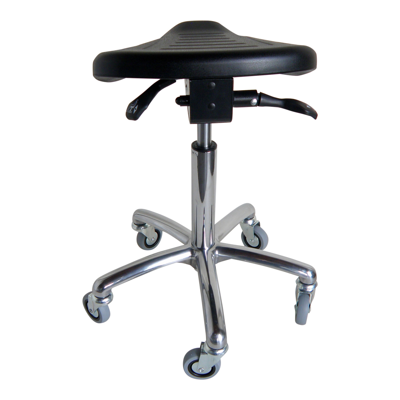 Sadelstol Jockey PU Mellan 540-720mm