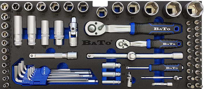 Verktygssats med 3 lådor 99-delar verktyg