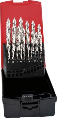 Spiralborrsats Step Tip DIN338 HSS 1-13/0,5mm steg