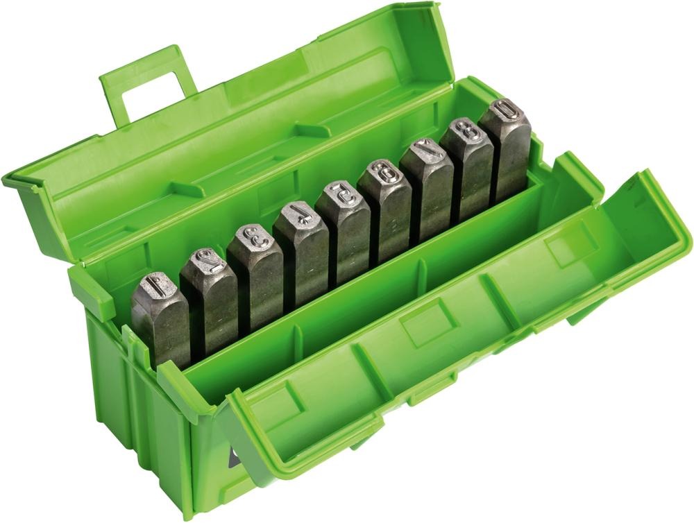 Sifferstämplar 0-9, 10mm, DIN 1451