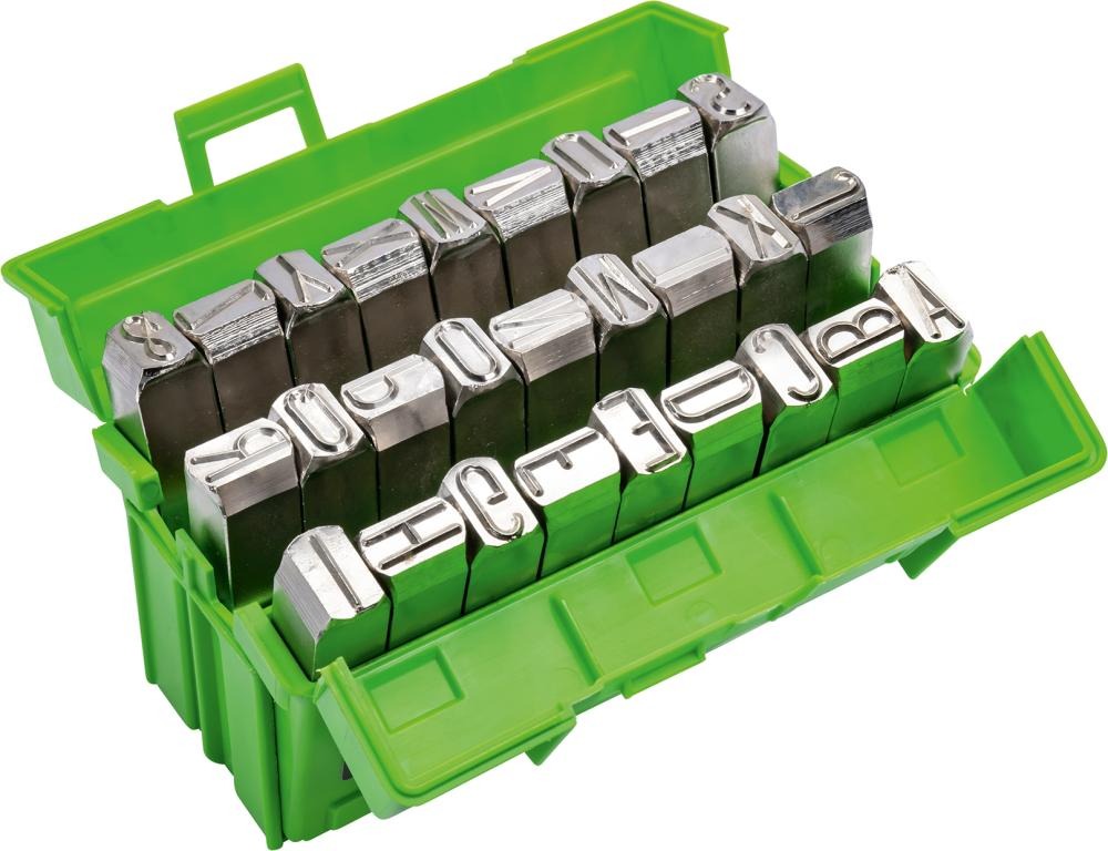 Bokstavsstämplar A-Z DIN 1451