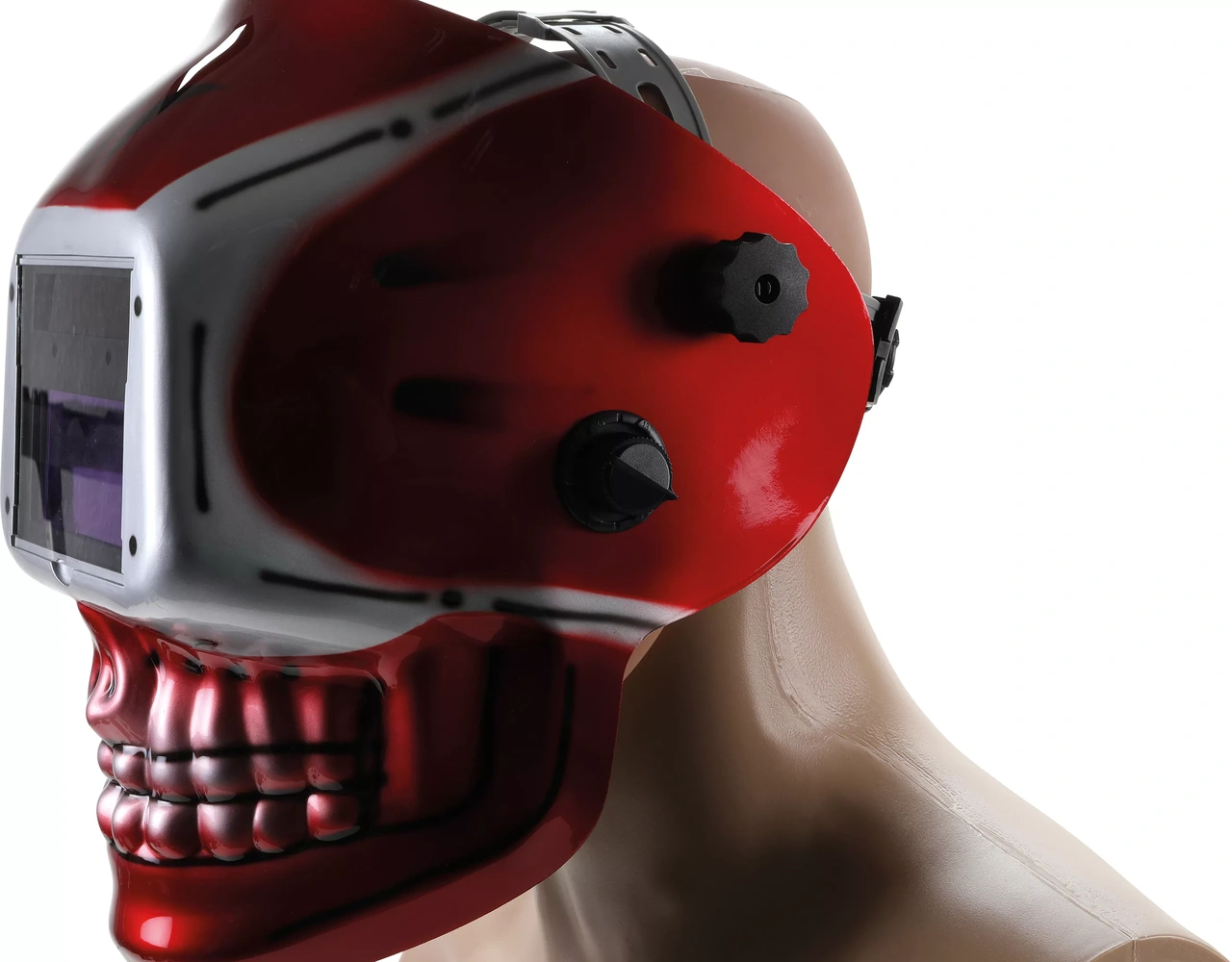 Svetshjälm | "SKULL" | Mörknar automatiskt
