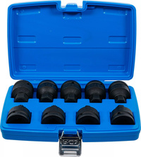 Kraft-Bit-Insats-sats | 20 mm (3/4") | Inre sexkant, Inre mångtandad (för XZN) | 9 delar