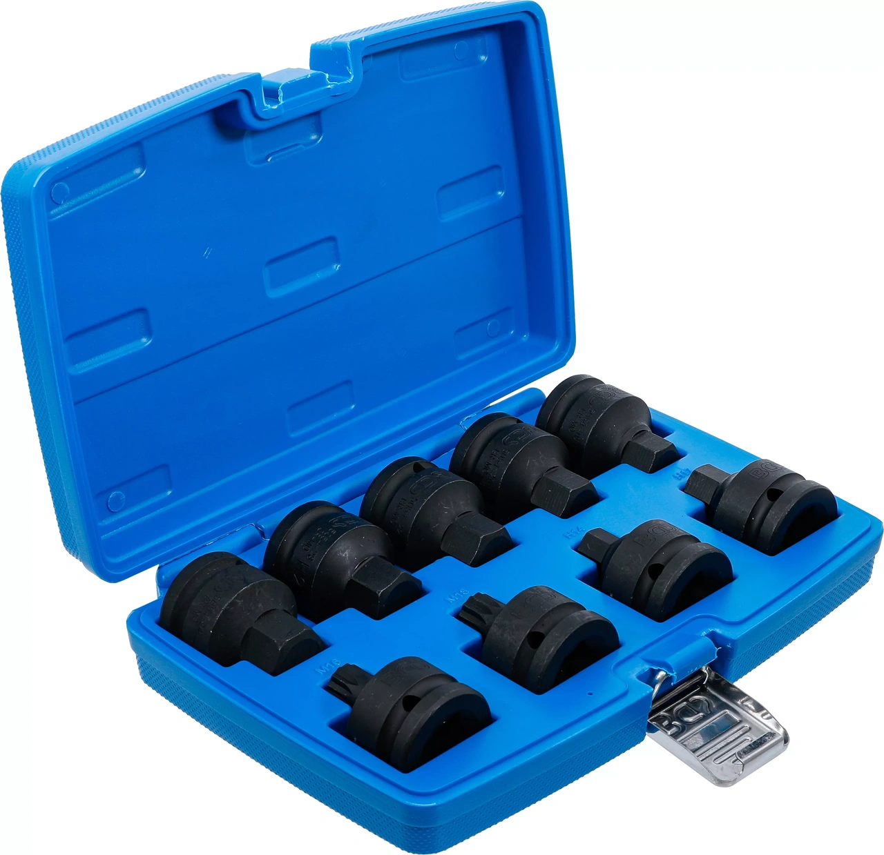 Kraft-Bit-Insats-sats | 20 mm (3/4") | Inre sexkant, Inre mångtandad (för XZN) | 9 delar