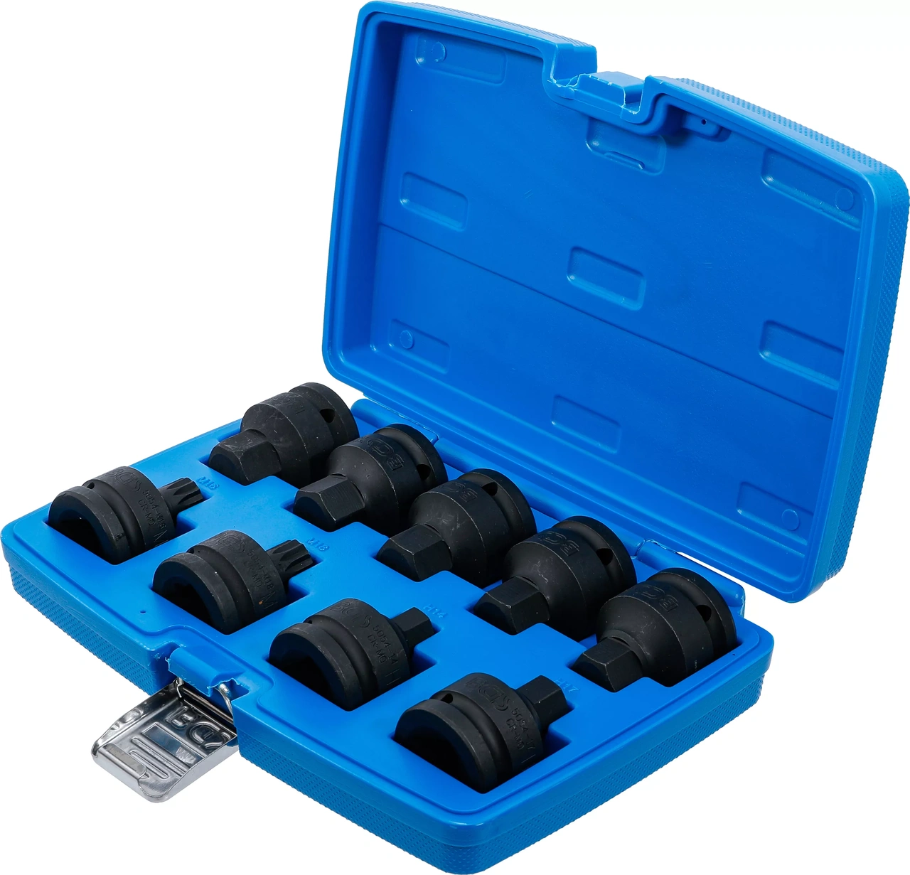 Kraft-Bit-Insats-sats | 20 mm (3/4") | Inre sexkant, Inre mångtandad (för XZN) | 9 delar