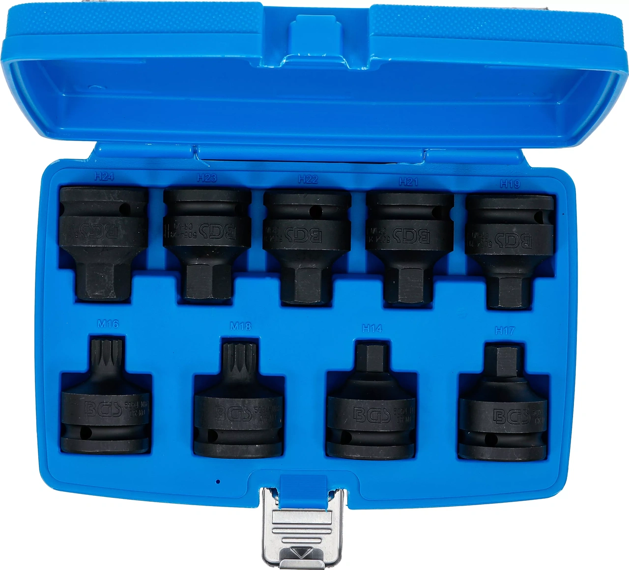 Kraft-Bit-Insats-sats | 20 mm (3/4") | Inre sexkant, Inre mångtandad (för XZN) | 9 delar