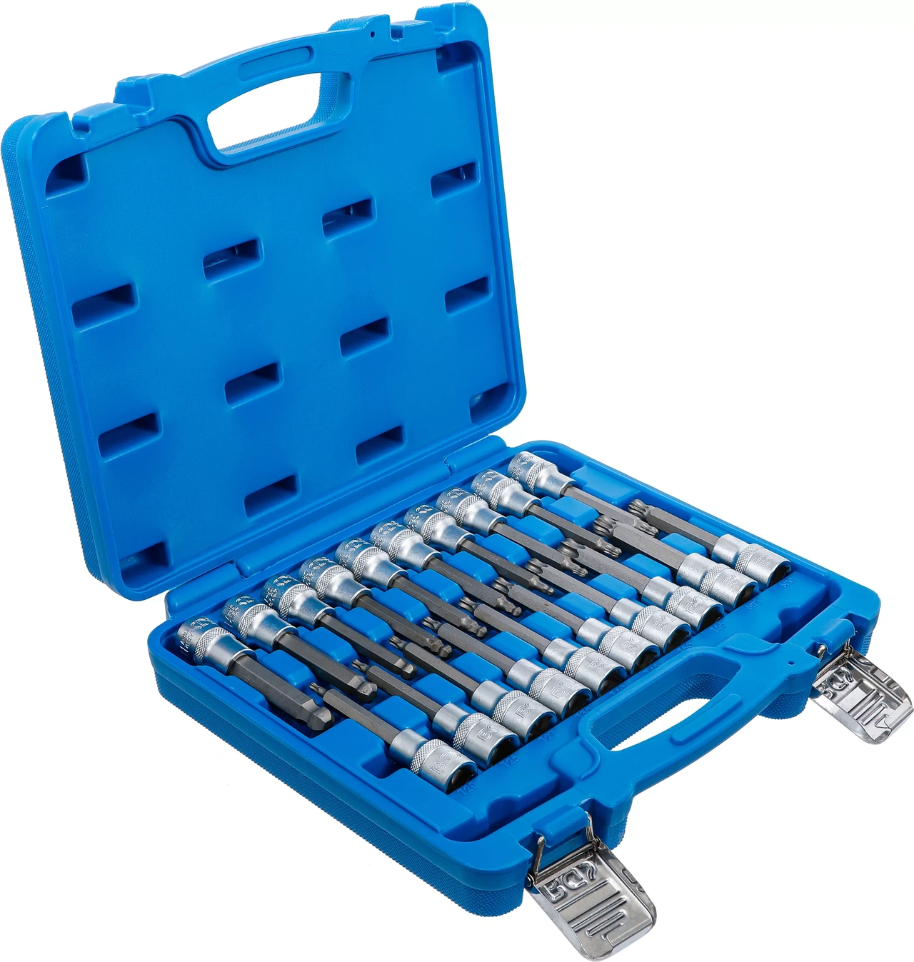 Bit-Insats-sats | 12,5 mm (1/2") | Inre sexkant, T-Profil (för Torx), inre mångtandad (för XZN) med kulända | 20 delar