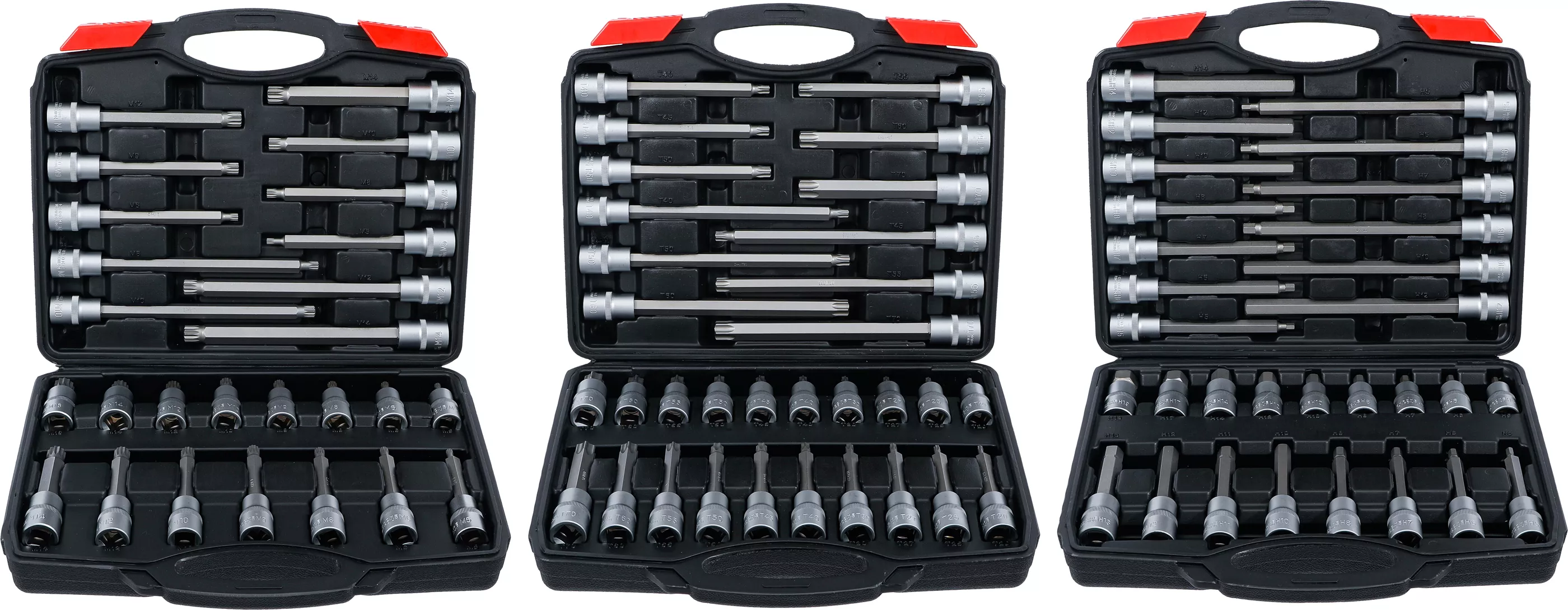 Bit-Insats-sortiment | Inre fyrkant 12,5 mm (1/2") | 88 delar