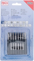 Bit-sats | lång | Yttre sexkant 6,3 mm (1/4") | Olika profiler | 32 delar