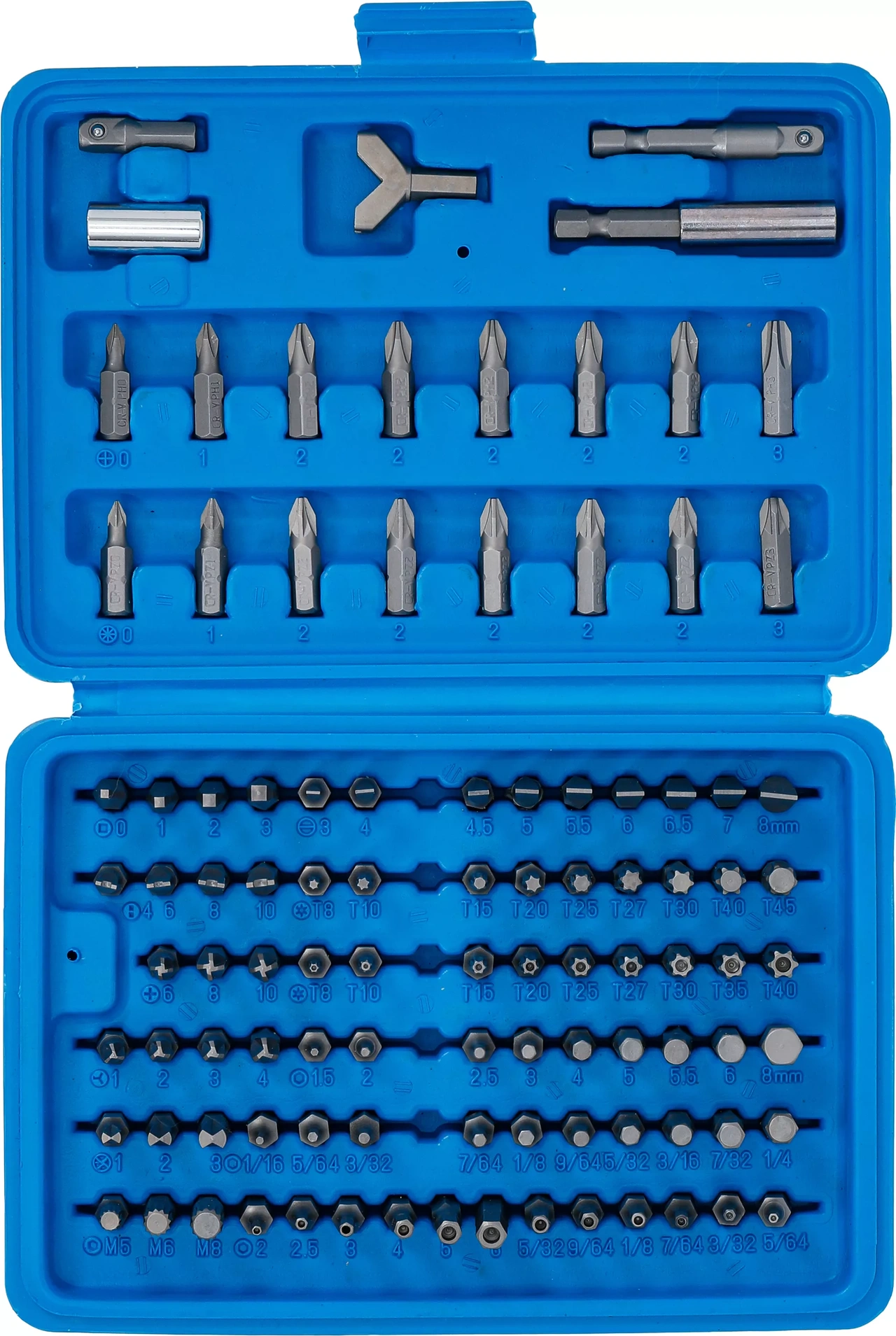 Säkerhets-Bit-sats | Yttre sexkant 6,3 mm (1/4") | 100 delar