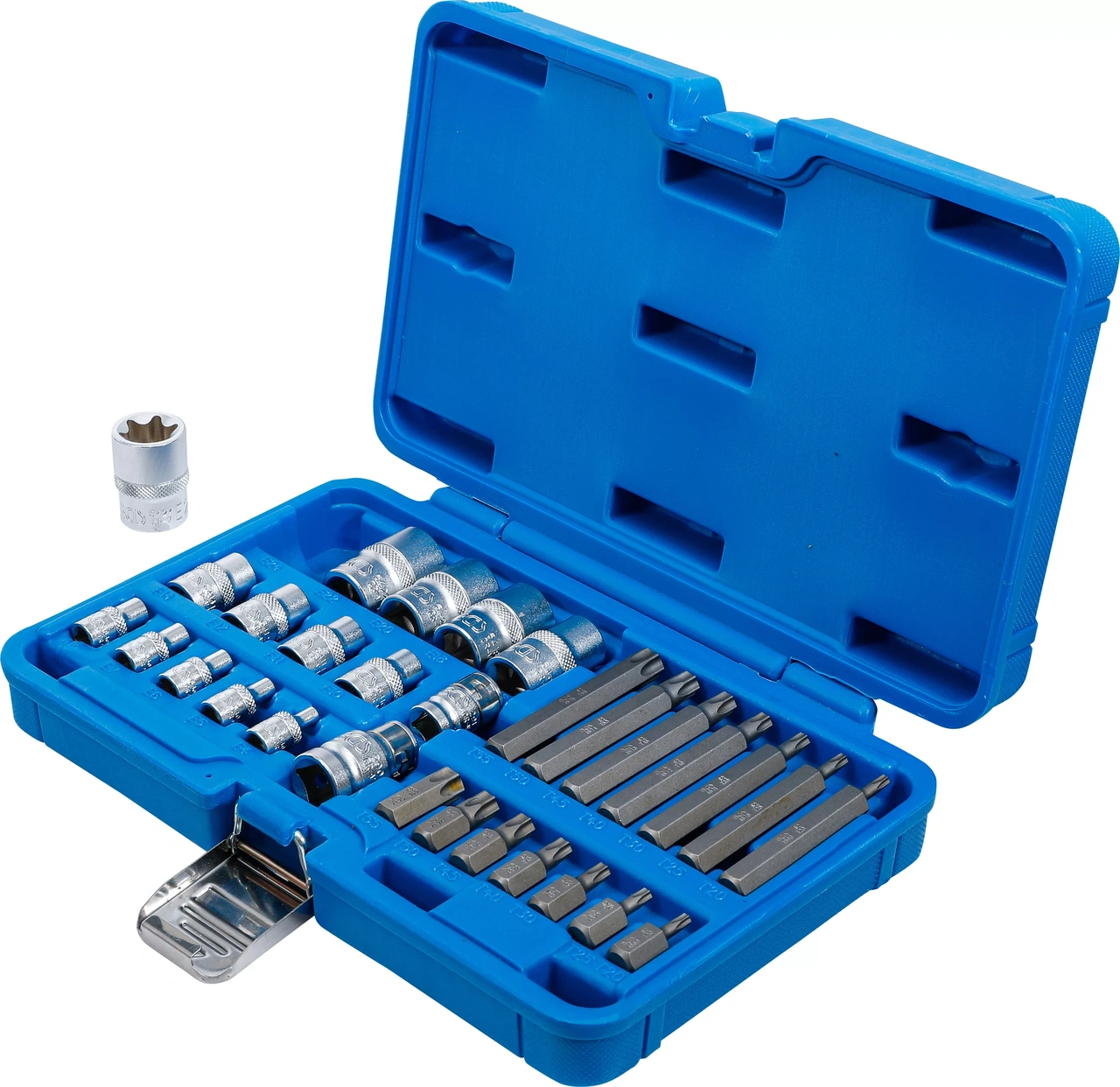 Bit- och Hylsnyckel-sats | E-Profil / T-Profil (för Torx) | 30 delar