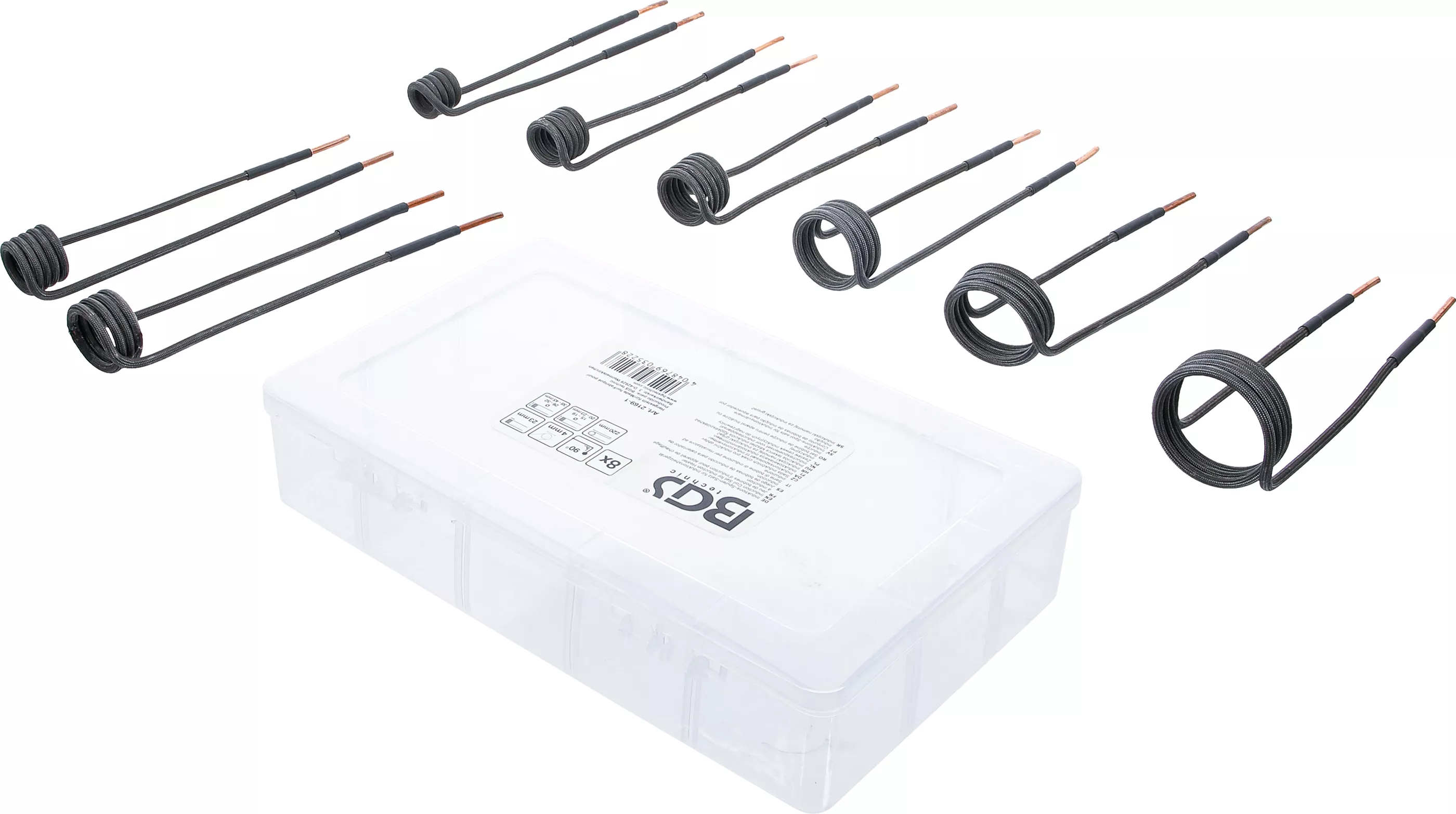 Induktions-Spol-sats för Induktionsvärmare | 90° vinklad | för BGS 2169, 3390, 3391 | 8 delar