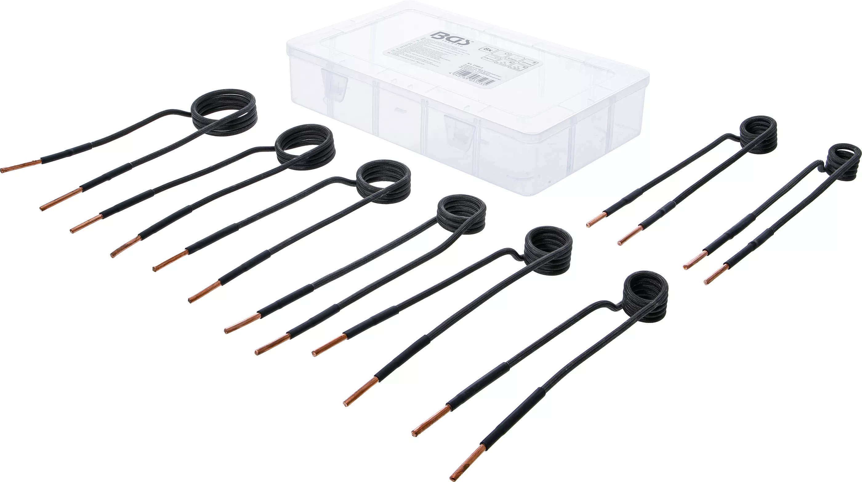 Induktions-Spol-sats för Induktionsvärmare | rak form | för BGS 2169, 3390, 3391 | 8 delar