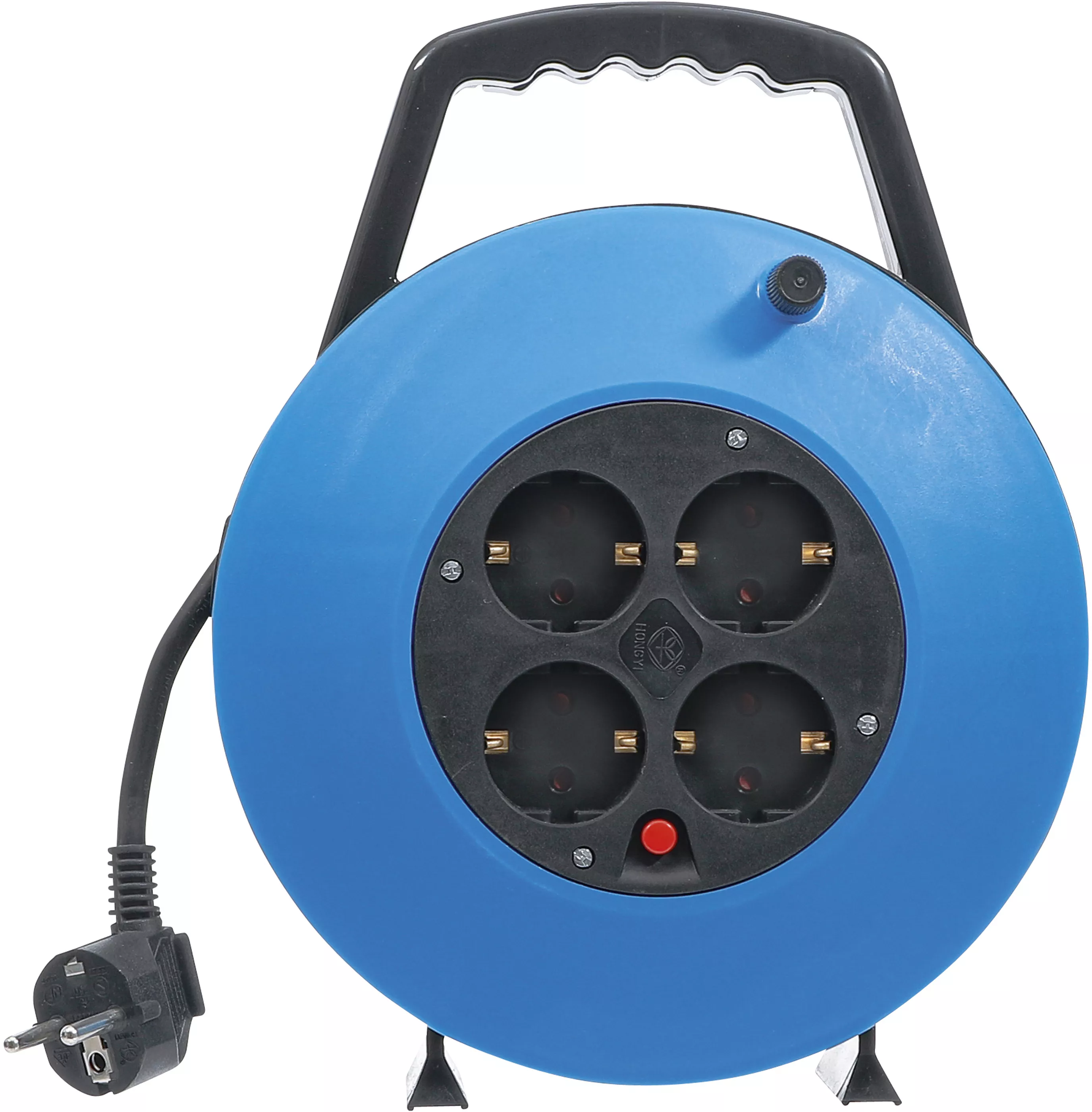 Kabelvinda | 10 m | 3 x 1,5 mm² | 4 uttag | IP 20 | 3000 W