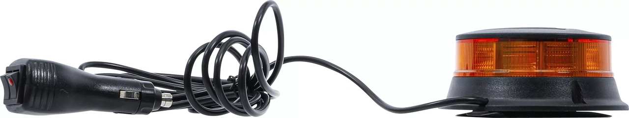 Roterande strålkastare | gul | med magnet | 12 V / 24 V | Ø 130 mm