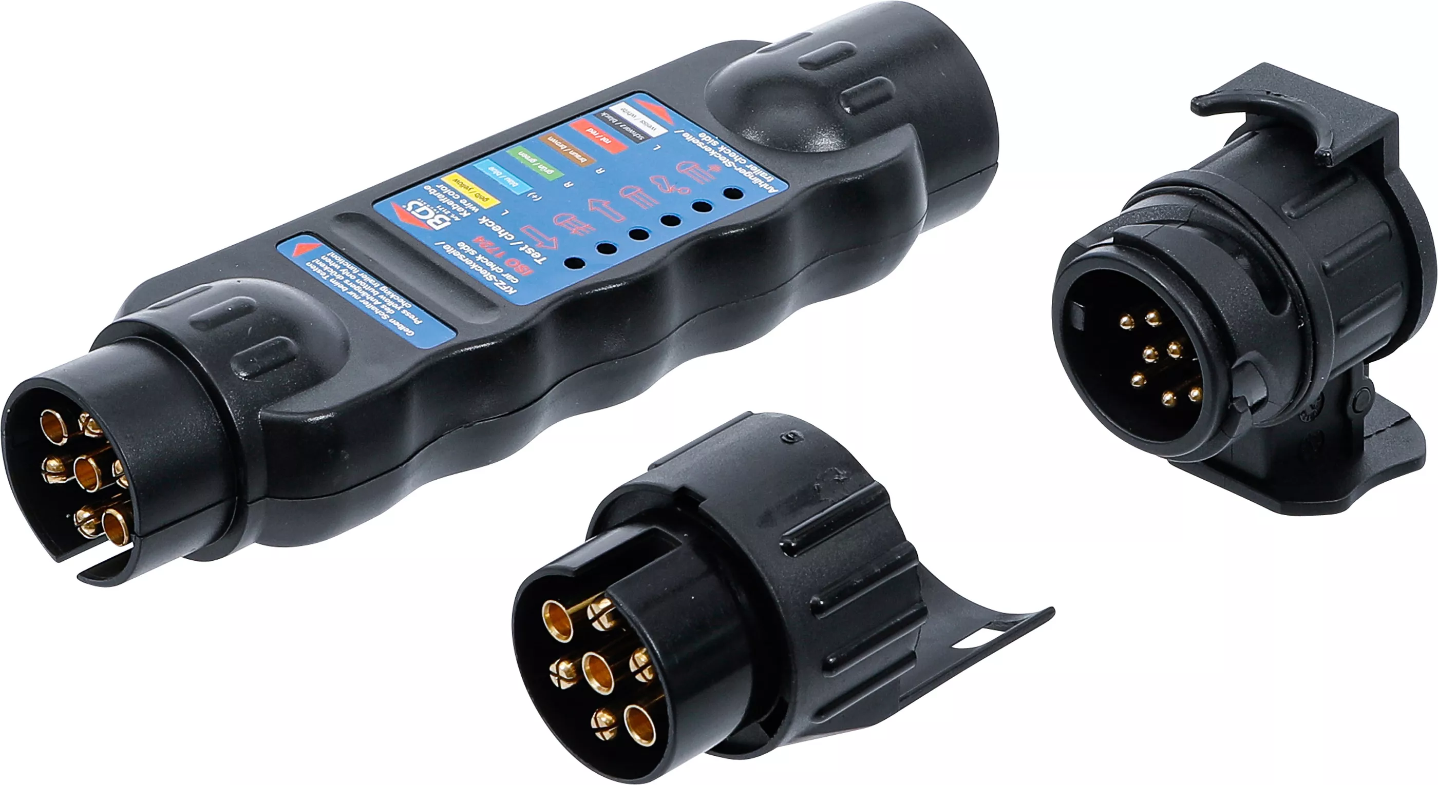 Släpvagns-, dragfordonstestare | 7-, 13-polig